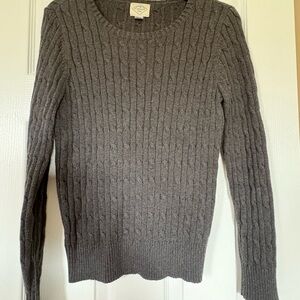 Gray Cable Knit Sweater
